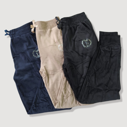 Cleo spodnie dresowe welurow