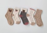Skarpety dziewczęce misie 5-pak  