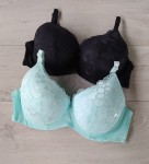 Luka biustonosz miseczka C kwiatowa koronka