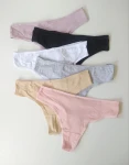 Benara stringi bawełniane ze złotą ozdobą