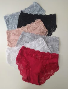 Uliana majtki bawełniane z ozdobną koronką do 4XL